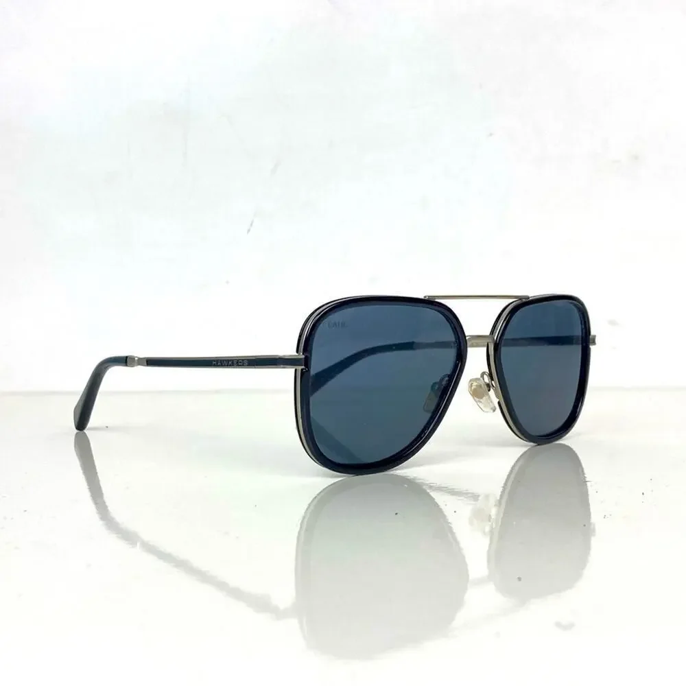 HAWKERS x BALR. Captain Limited Edition Stainless/Black Aviator Sunglasses